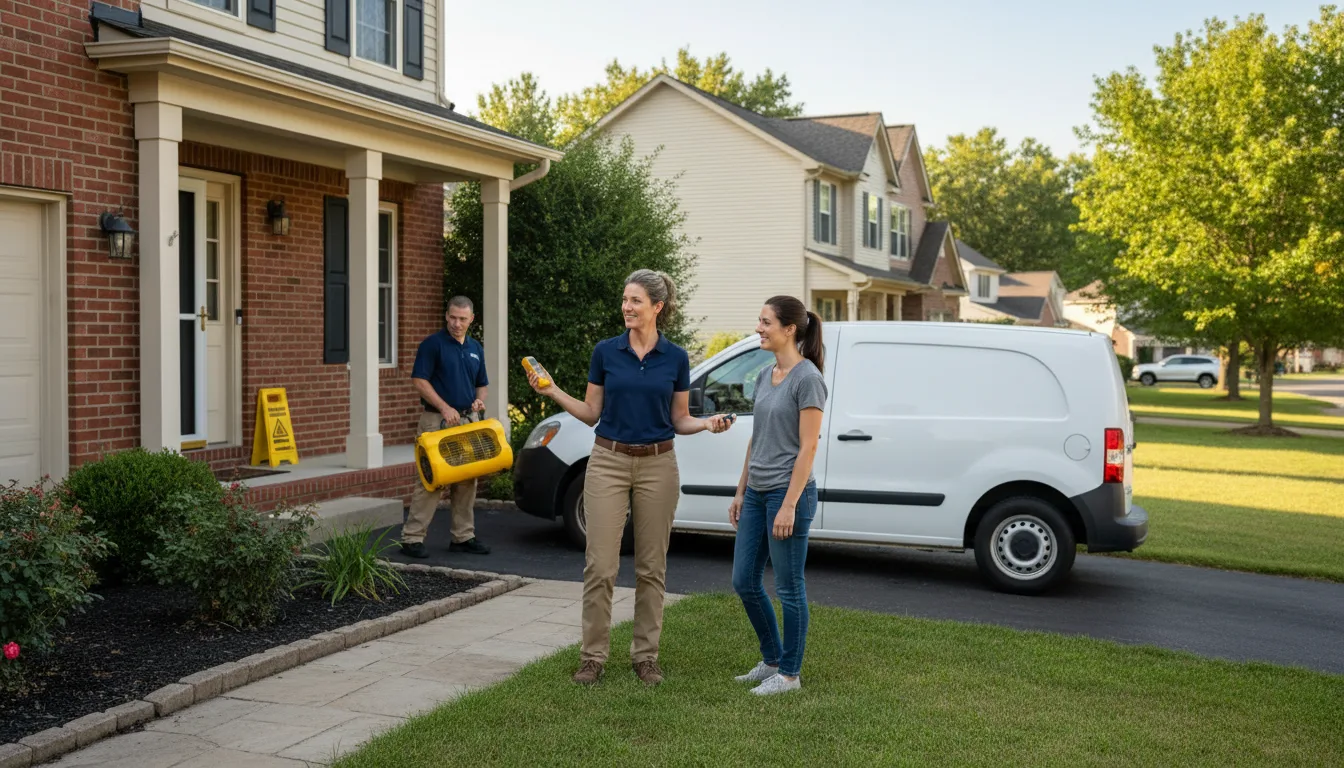 Residential water damage restoration in Minden, NE